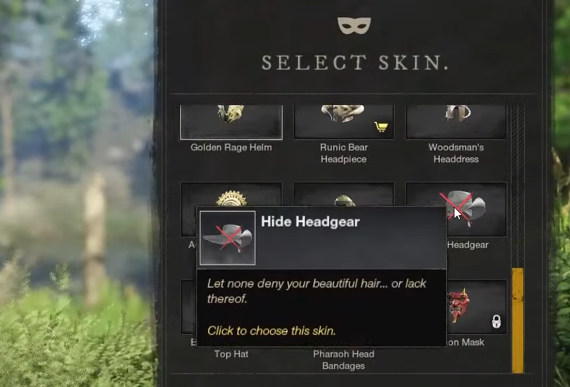 Black desert hide deals helmet