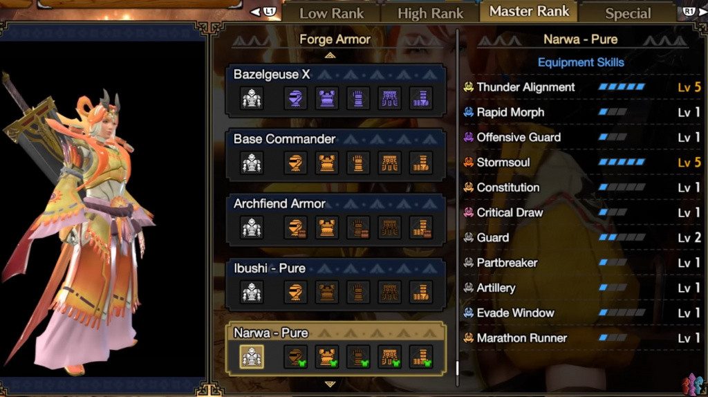 Monster Hunter Rise Sunbreak - List Of All Master Rank Armor Sets - GINX TV