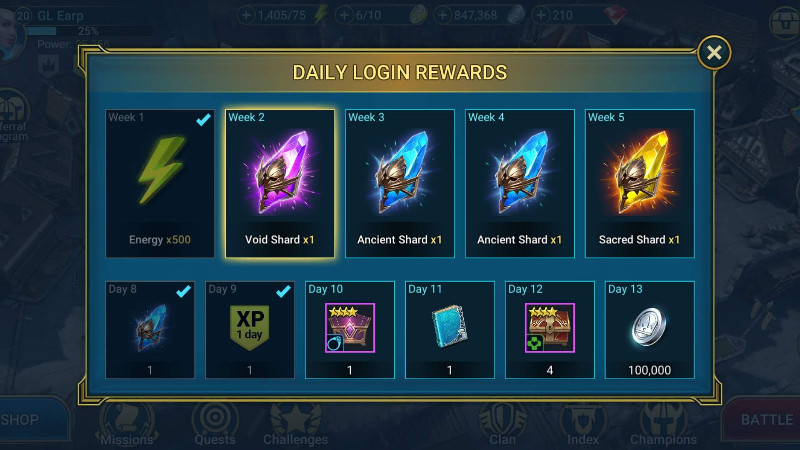 Free void shards deals raid shadow legends