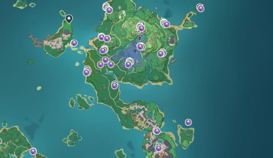 Genshin Impact Amethyst Lump locations: Best farming spots - GINX TV