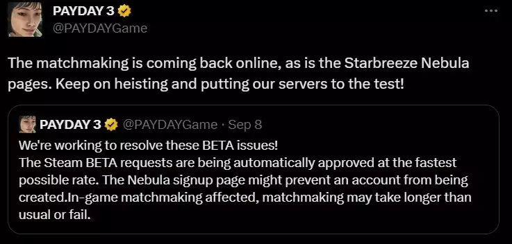 How To Check Payday 3 Server Status
