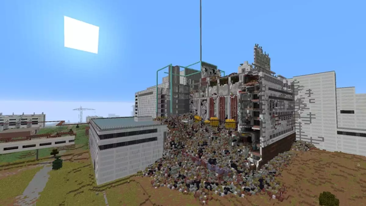 We in the process of building the whole earth on Minecraft at a 1:1 scale.  This is units 3/4 built by the Chernobyl Build Team. Help us out! :  r/chernobyl