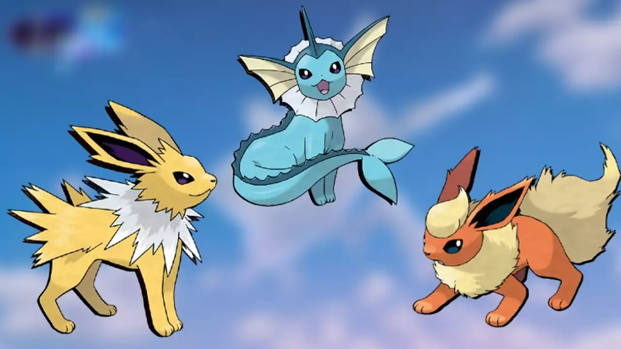 Jolteon vaporeon and flareon