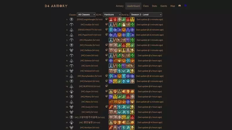 Dedicated Diablo 4 Player Reaches Max Level in All Classes with Seasonal  Characters