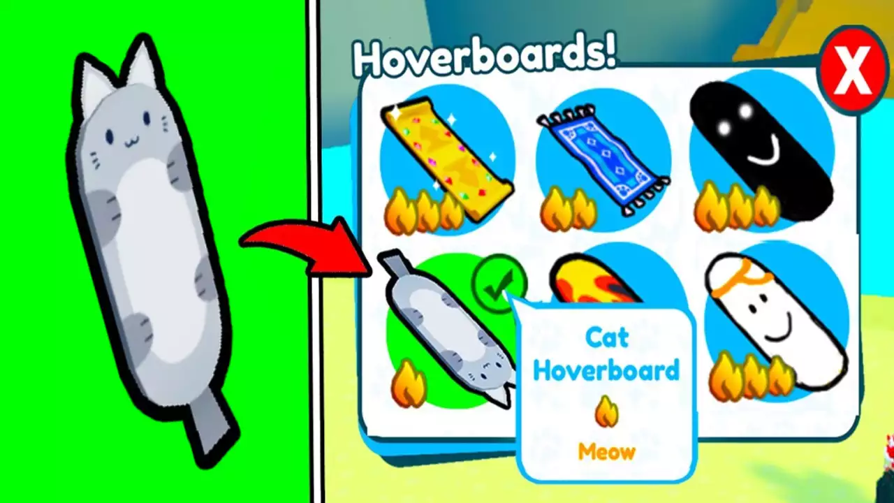 Pet Simulator News on X: Cat Rug and Corgi Rug is coming soon. This merch  comes with a code for Huge Hoverboard Cat!  / X