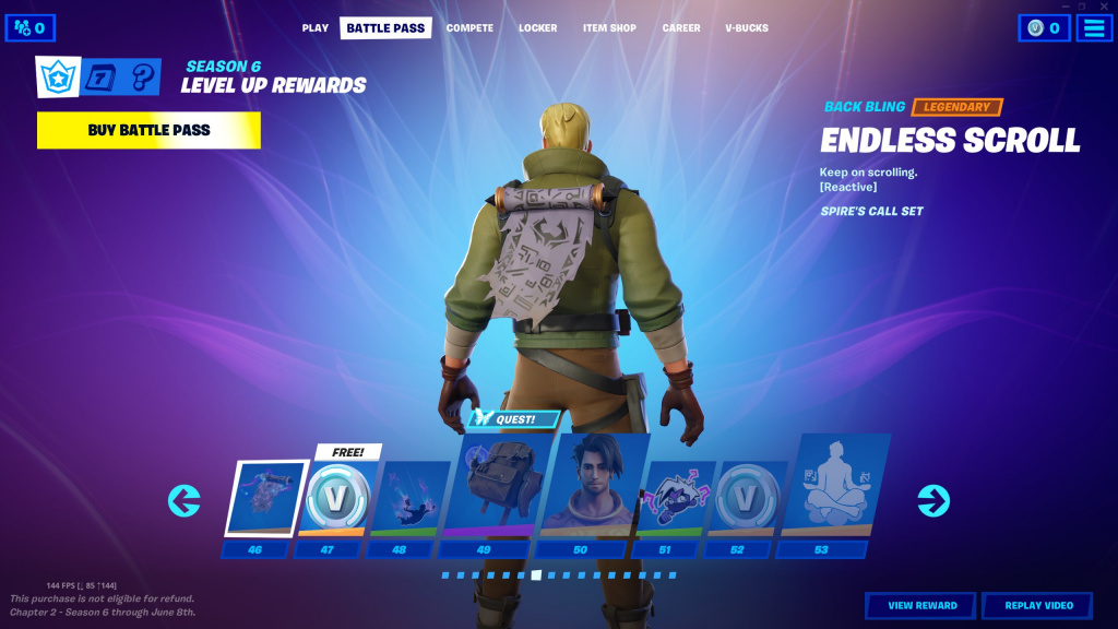 Fortnite Season 6 Battle Pass All Tiers Trailer Skins Cosmetics Price And End Date Ginx Esports Tv