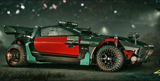 Cyberpunk 2077 sports car Mizutani Shion Nomad