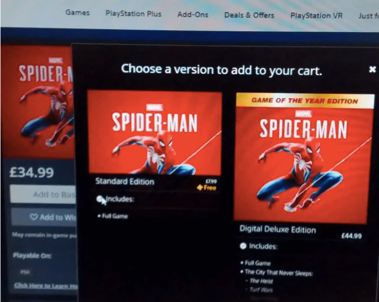 spider man ps4 free