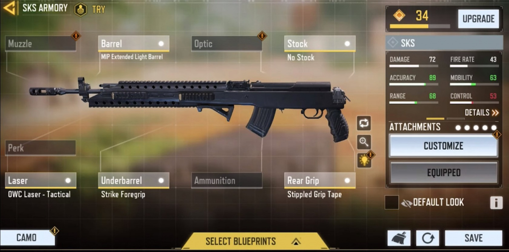 SKS Loadout Cod Mobile Updated 