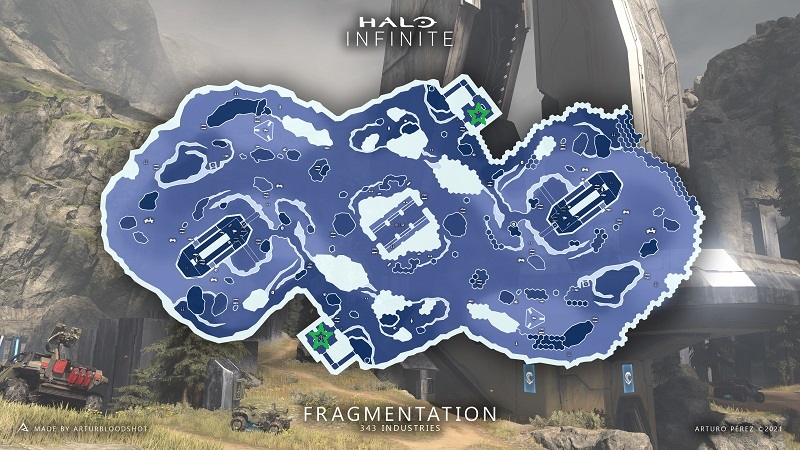 Halo Infinite loot cave locations on Fragmentation map | GINX Esports TV