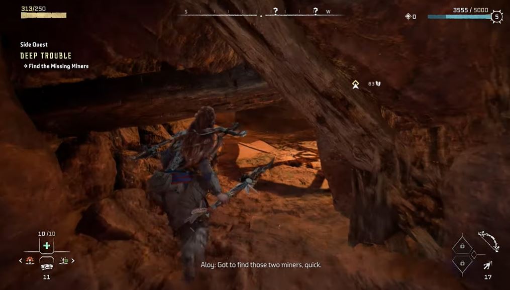 horizon forbidden west mine deep trouble side quest guide