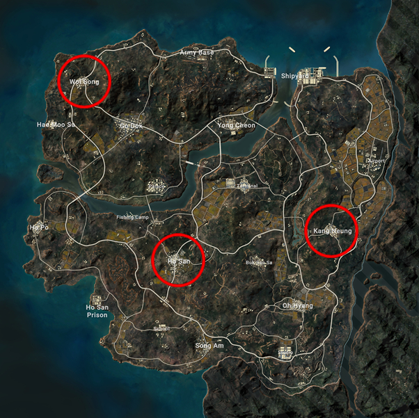 Pubg Glider Location Maps SexiezPicz Web Porn   PUBG Taego Map Top 5 Best Landing Spots 