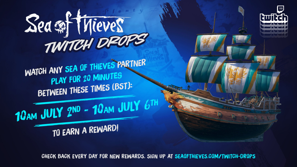 Sea Of Thieves Twitch Drop July 21 How To Get Free Gilded Phoenix Figurehead Hurdy Gurdy Show Off Emote And More Ginx Esports Tv